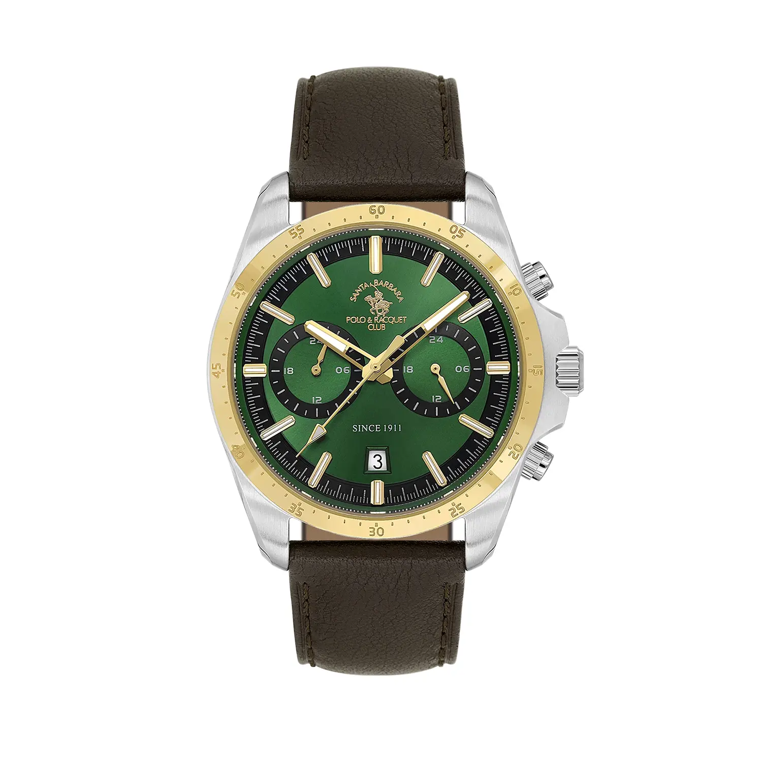 Ceasuri si Ochelari - Santa Barbara Polo Legend - Ceas Barbatesc Quartz Maro SB.1.10699-4