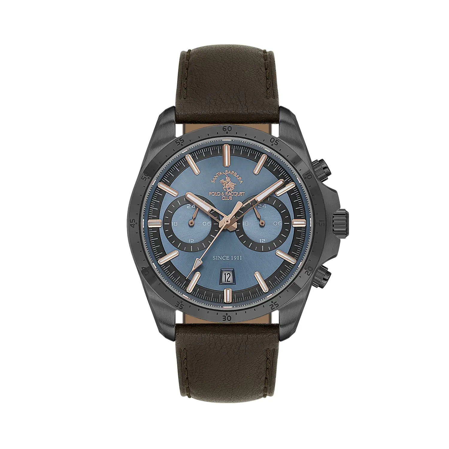 Ceasuri si Ochelari - Santa Barbara Polo Legend - Ceas Barbatesc Quartz Maro SB.1.10699-5