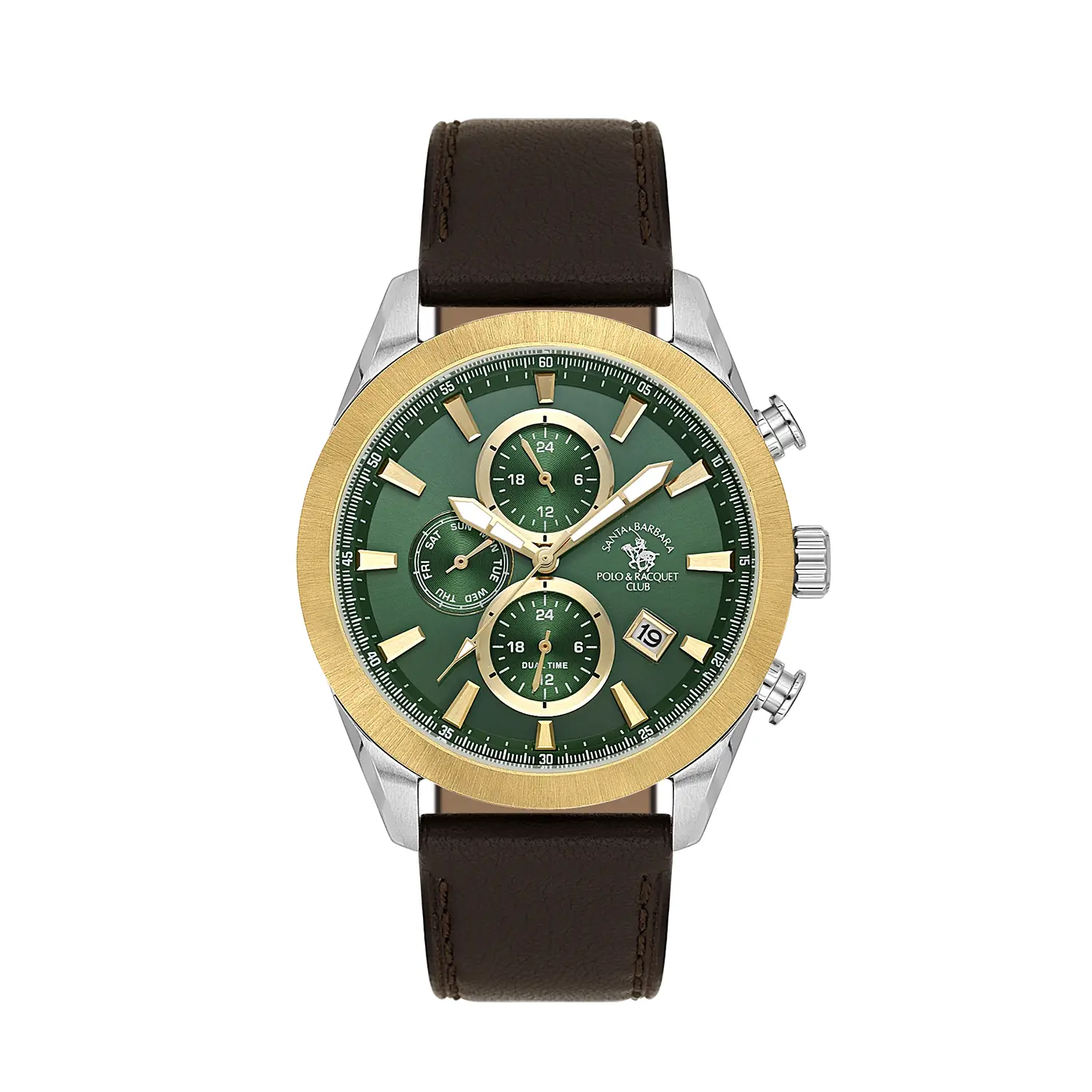 Ceasuri si Ochelari - Santa Barbara Polo Legend - Ceas Barbatesc Quartz Maro SB.1.10701-3