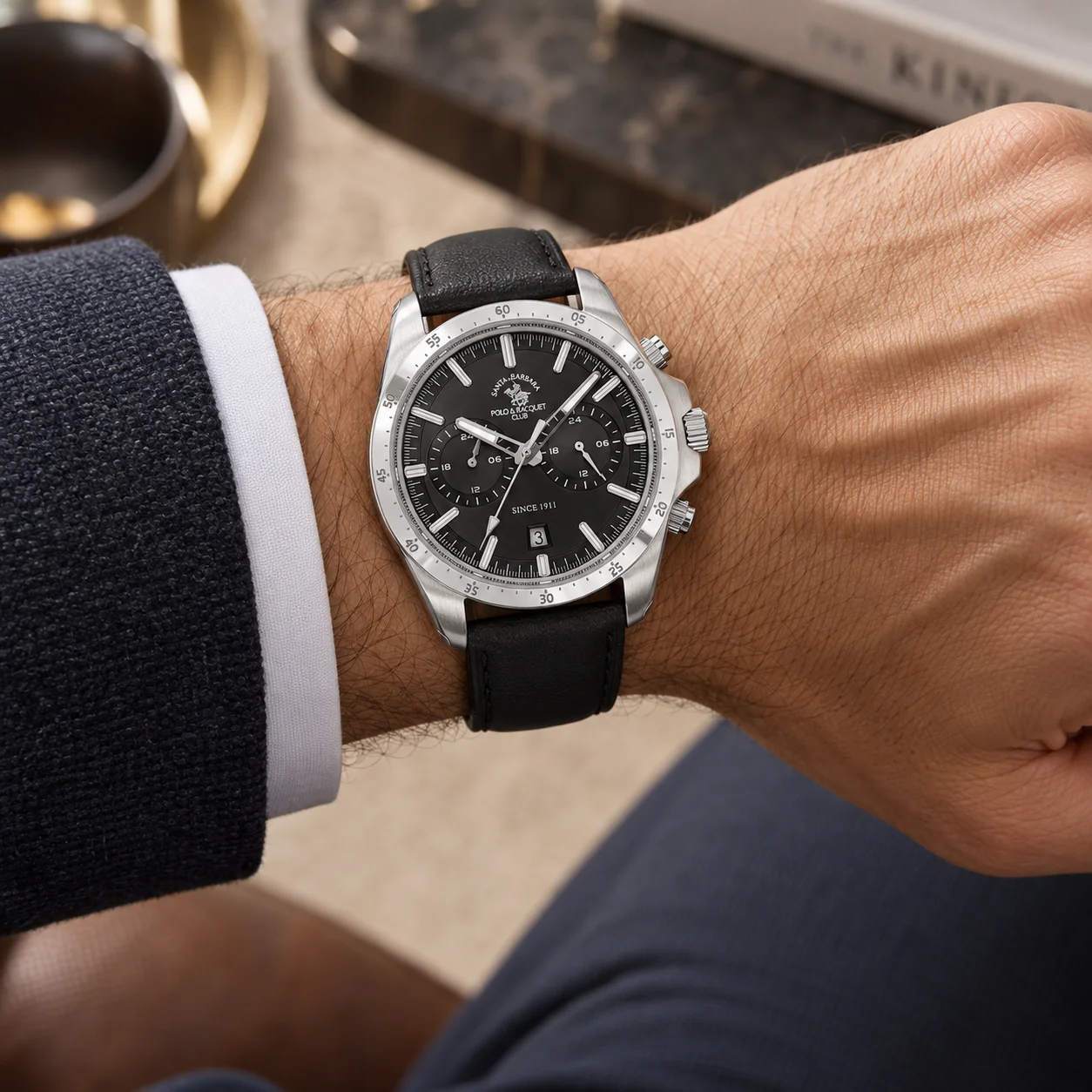 Santa Barbara Polo Legend - Ceas Barbatesc Quartz Negru SB.1.10699-2 [2]