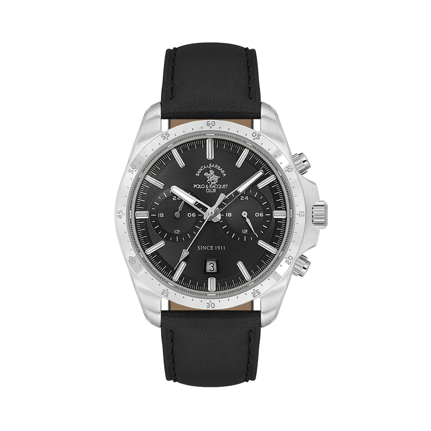 Ceasuri si Ochelari - Santa Barbara Polo Legend - Ceas Barbatesc Quartz Negru SB.1.10699-2