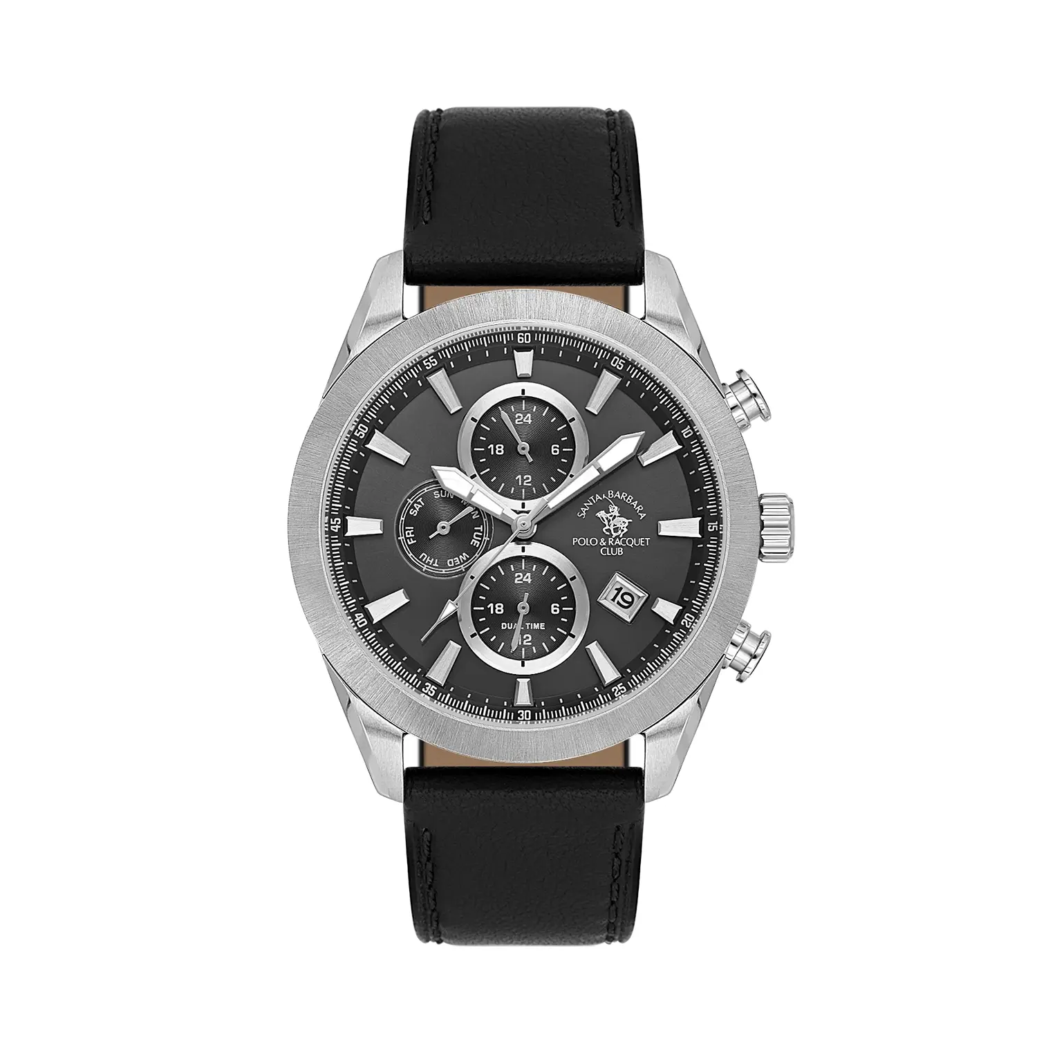 Ceasuri si Ochelari - Santa Barbara Polo Legend - Ceas Barbatesc Quartz Negru SB.1.10701-1