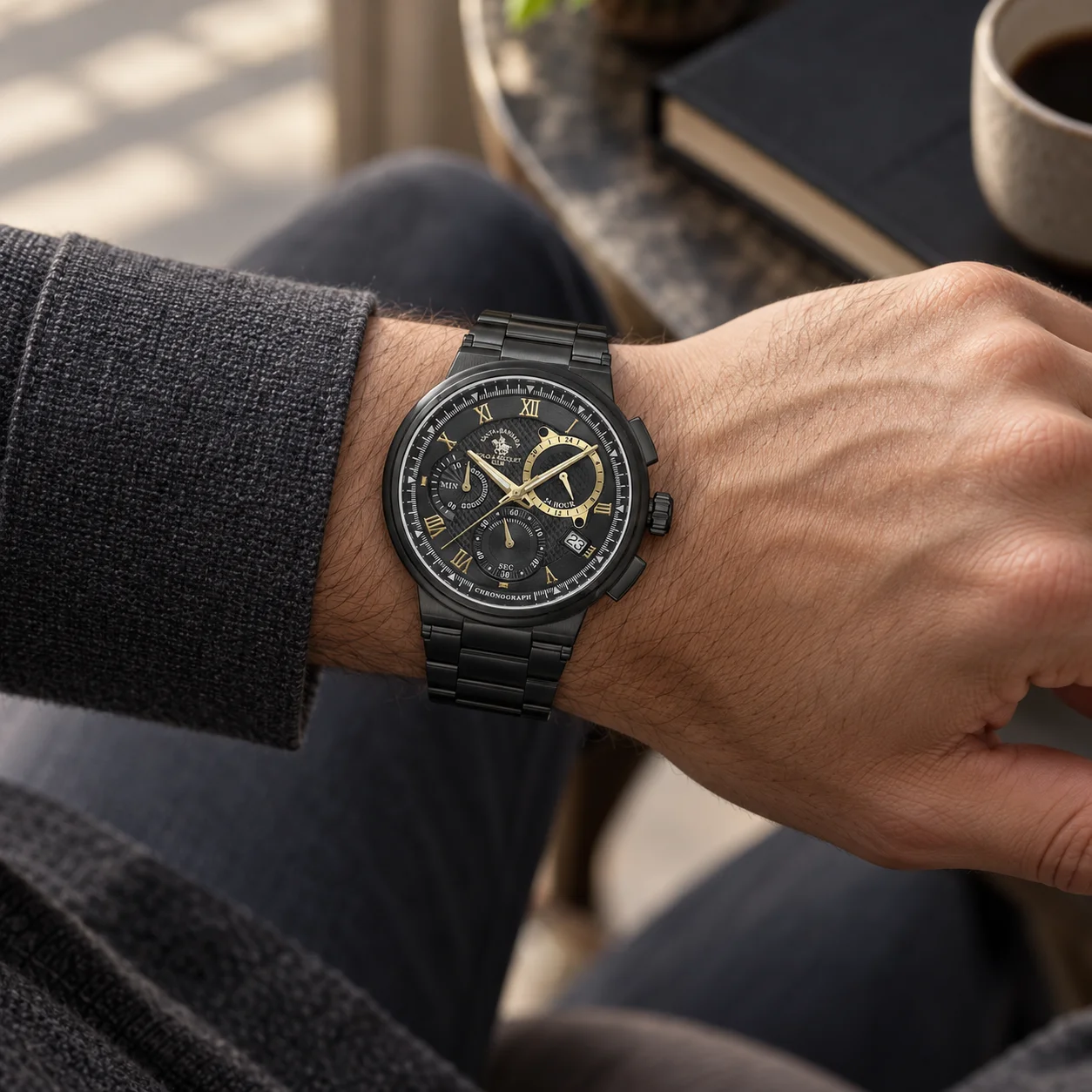 Santa Barbara Polo Legend - Ceas Barbatesc Quartz Negru SB.1.10705-5 [2]