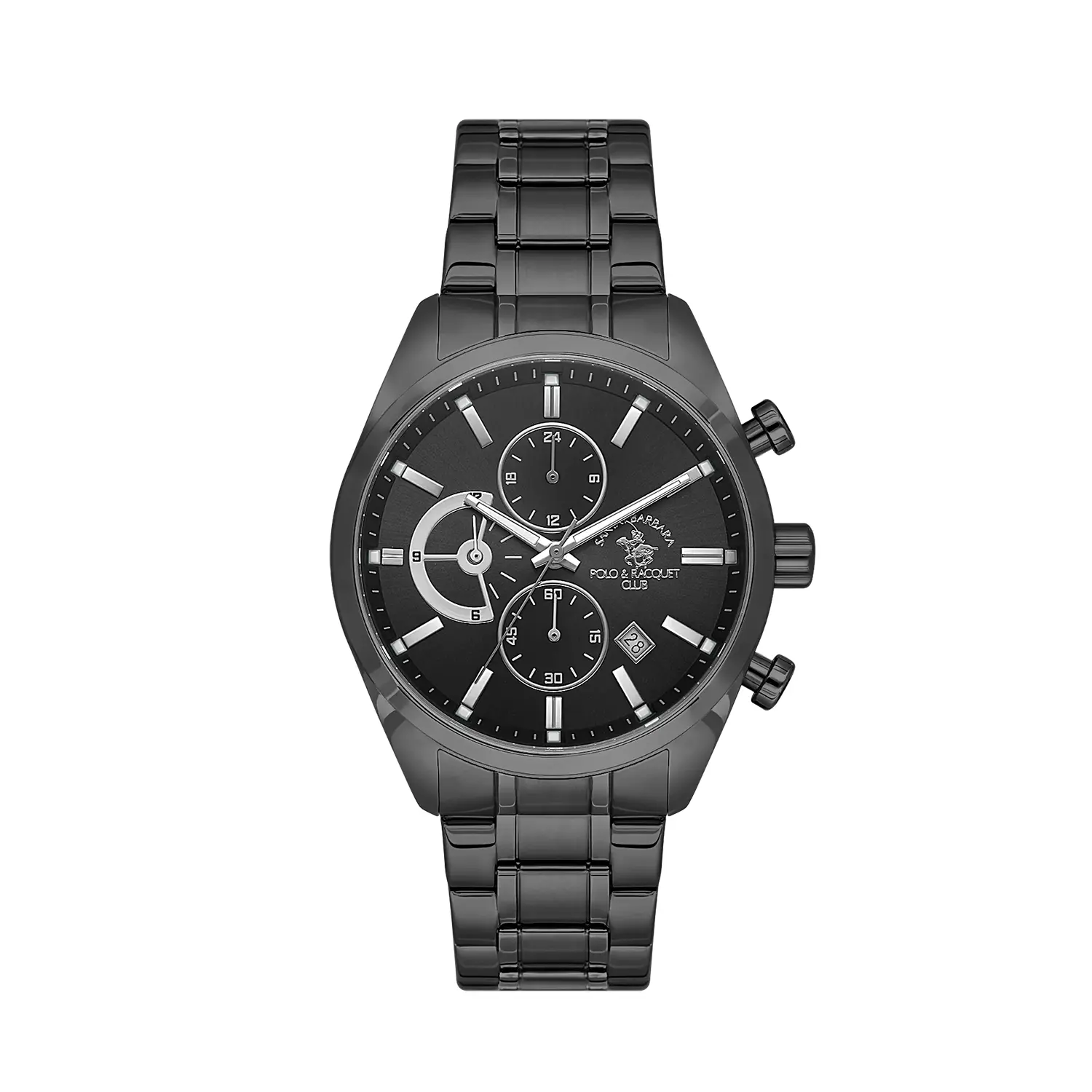 Ceasuri si Ochelari - Santa Barbara Polo Legend - Ceas Barbatesc Quartz Negru SB.4.10051-7