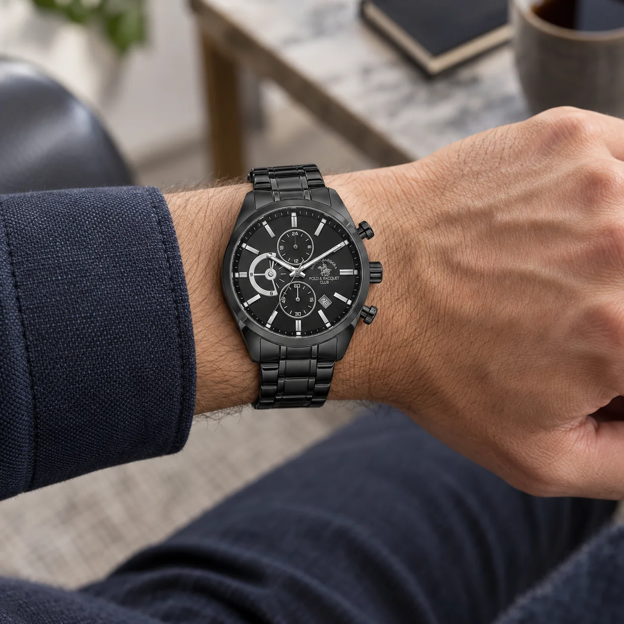 Santa Barbara Polo Legend - Ceas Barbatesc Quartz Negru SB.4.10051-7 [2]