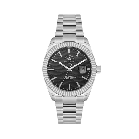 Ceasuri - Santa Barbara Polo Luxury - Ceas Barbatesc Automatic Argintiu SB.1.10654-1