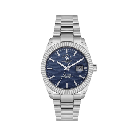 Ceasuri - Santa Barbara Polo Luxury - Ceas Barbatesc Automatic Argintiu SB.1.10654-2