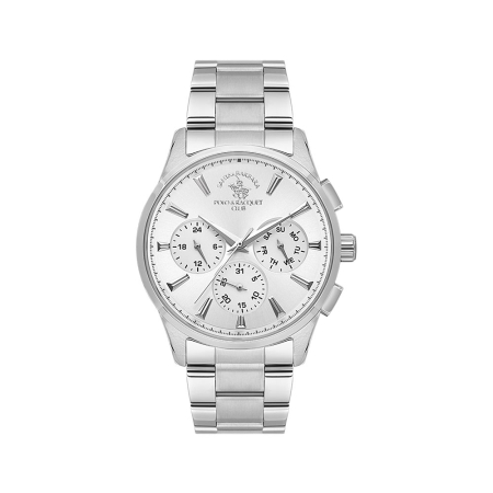 Ceasuri - Santa Barbara Polo Noble - Ceas Barbatesc Quartz Argintiu SB.1.10648-1