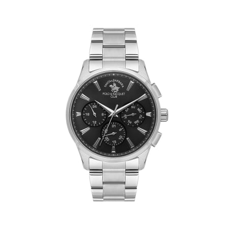 Ceasuri si Ochelari - Santa Barbara Polo Noble - Ceas Barbatesc Quartz Argintiu SB.1.10648-2