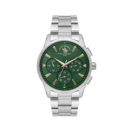 Ceasuri - Santa Barbara Polo Noble - Ceas Barbatesc Quartz Argintiu SB.1.10648-4