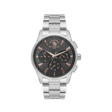 Ceasuri - Santa Barbara Polo Noble - Ceas Barbatesc Quartz Argintiu SB.1.10648-6