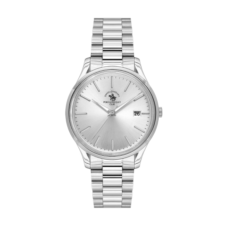 Ceasuri - Santa Barbara Polo Noble - Ceas Barbatesc Quartz Argintiu SB.8.10010-1