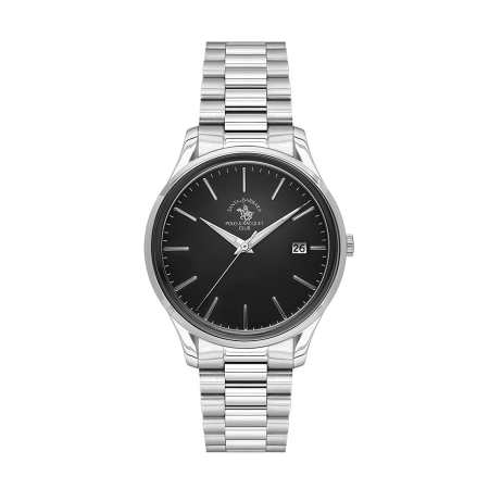Ceasuri - Santa Barbara Polo Noble - Ceas Barbatesc Quartz Argintiu SB.8.10010-2
