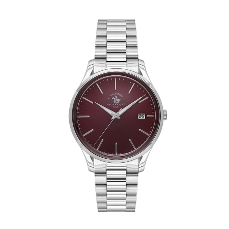 Ceasuri - Santa Barbara Polo Noble - Ceas Barbatesc Quartz Argintiu SB.8.10010-4