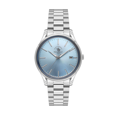 Ceasuri - Santa Barbara Polo Noble - Ceas Barbatesc Quartz Argintiu SB.8.10010-6