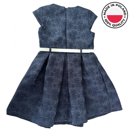 Sarafan scolar pentru fete, model elegant, bleumarin, productie Polonia, SP105 [1]