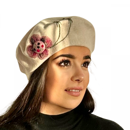 Set 2in1 Caciula de dama stil bereta cu esarfa asortata, marime universala, SET.BM22.03.V11003, Rabionek [1]