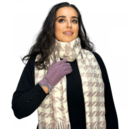 Set 2in1 Caciula de dama stil bereta cu esarfa asortata, marime universala, SET.BM22.03.V11003, Rabionek [2]