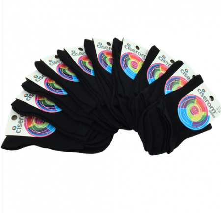 Set 4 perechi sosete femei din bumbac şi elastan, Ciserom 226, negre [2]