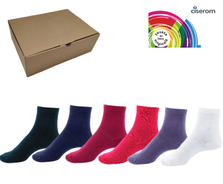 Set 4 perechi sosete femei din bumbac şi elastan, Ciserom 226AN, multicolor [0]