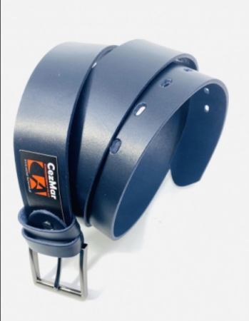 Set cadou bărbați Portofel și Curea de pantaloni din piele CEZMAR, culoare bleumarin, G106-4B [2]