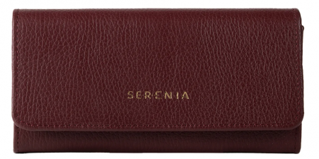 Set cadou femei Portofel si Curea de piele naturala 100% produs in Romania, visiniu, ,SRN_ALC03 [1]