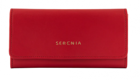 Set cadou femei Portofel si Curea de piele naturala 100% produs in Romania, rosu 2.9cm,SRN_ALC05R [3]