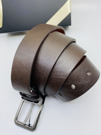 Set cadou pentru bărbați Portofel de piele și Curea maro inchis Brown A786 [2]