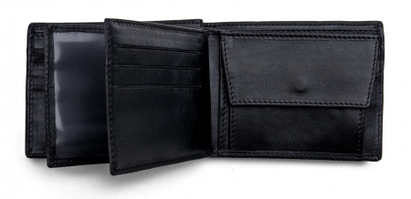 Set cadou Portofel si Curea de piele naturala de barbati culoare negru, produs in Romania, SRN_DOLL01 [3]