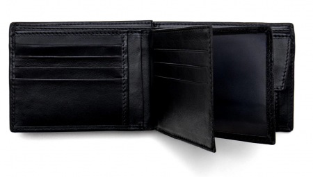 Set cadou Portofel si Curea de piele naturala de barbati culoare negru, produs in Romania, SRN_DOLL01 [2]