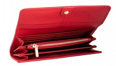 Set cadou femei Portofel si Curea de piele naturala 100% produs in Romania, rosu,SRN_ALC01 [3]