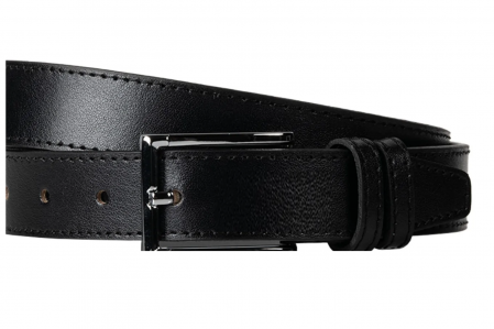 Set cadou Portofel si Curea de piele naturala de barbati negru, produs in Romania, cu cusatura pe margini [1]