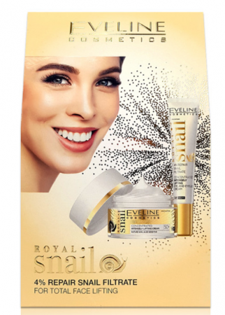 Set Eveline Cosmetics Royal Snail  crema ochi 50+ 50ml si crema de ochi