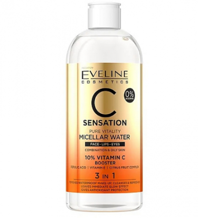 Set Eveline 5in1  Bio Vitamin C Sensation, Crema pentru fata, Ser antirid, Spuma de curatare, Gel de curatare si apa micelara [4]