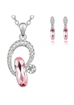 Bijuterii - Set LIGHT DROP rose cu cristale swarovski