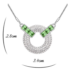 Set MOONLIGHT SQUARE SHINE verde cu cristale [1]