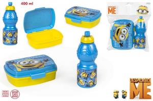 Colectia Disney - Set PREMIUM cutie sandwich si sticluta apa Minnions Gama Disney