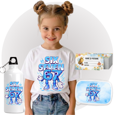 Set Promo Back to School Six Seven 67 – Tricou + Cutie + Bidon Personalizat pentru copilul tău [1]