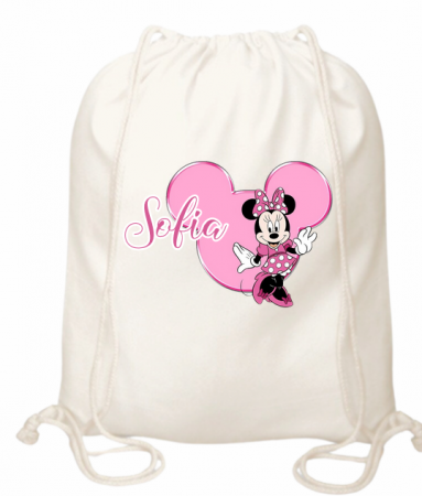 Set promotional Back to school prima zi de gradinita scoala din bumbac model Minnie  ABS335 [2]