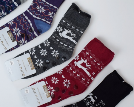 Sosete groase de iarna dama, thermo din bumbac antiderapante,  NPV5098, MARIME 35-38 [1]