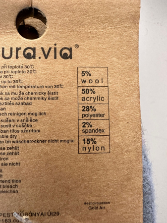 Set Sosete de iarna dama, thermo din lana,  groase pentru iarna, 5in1, TNV6910 [8]