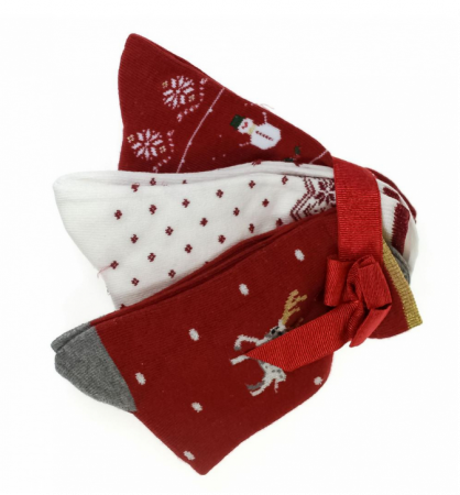 Set Sosete femei cu tematica de Craciun, 3in1, SNX7769 [5]