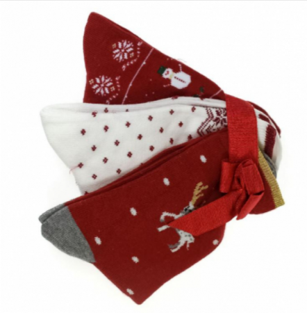 Set Sosete femei cu tematica de Craciun, 3in1, SNX7769 [3]