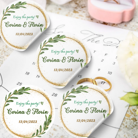Set stickere etichete autoadezive personalizate Enjoy the party [2]
