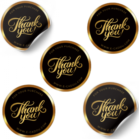 Set stickere etichete autoadezive personalizate  Thank you [2]