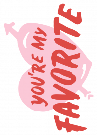 Set tricouri pentru cuplu personalizate Valentines Day VD2411 Youare my favorite [1]