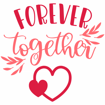 Set tricouri pentru cuplu personalizate Valentines Day VD2424 Forever together [1]
