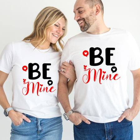 Tricouri personalizate Family - Set tricouri pentru cuplu personalizate Valentines Day VD2425 Be Mine