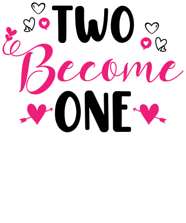 Set tricouri pentru cuplu personalizate Valentines Day VD2432 Two become one [3]