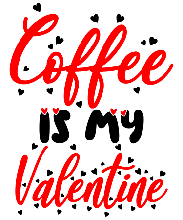 Set tricouri pentru cuplu personalizate Valentines Day VD2434 Coffee is my valentine [2]
